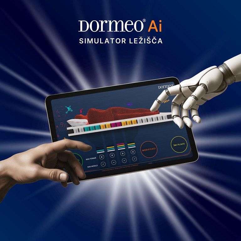 Dormeo AI simulator ležišča je navdušil že več kot 90 % uporabnikov